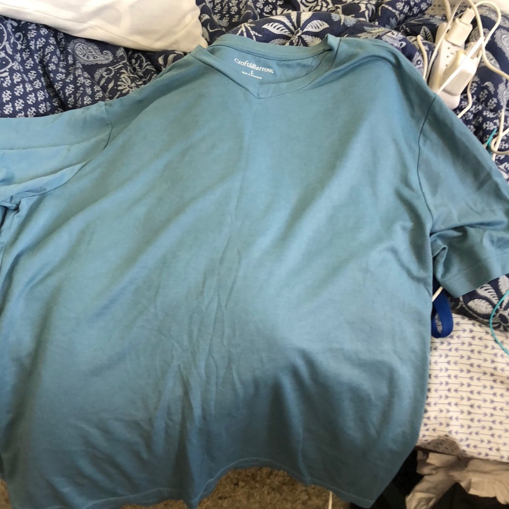 Croft & Barrow Blue shirt Large